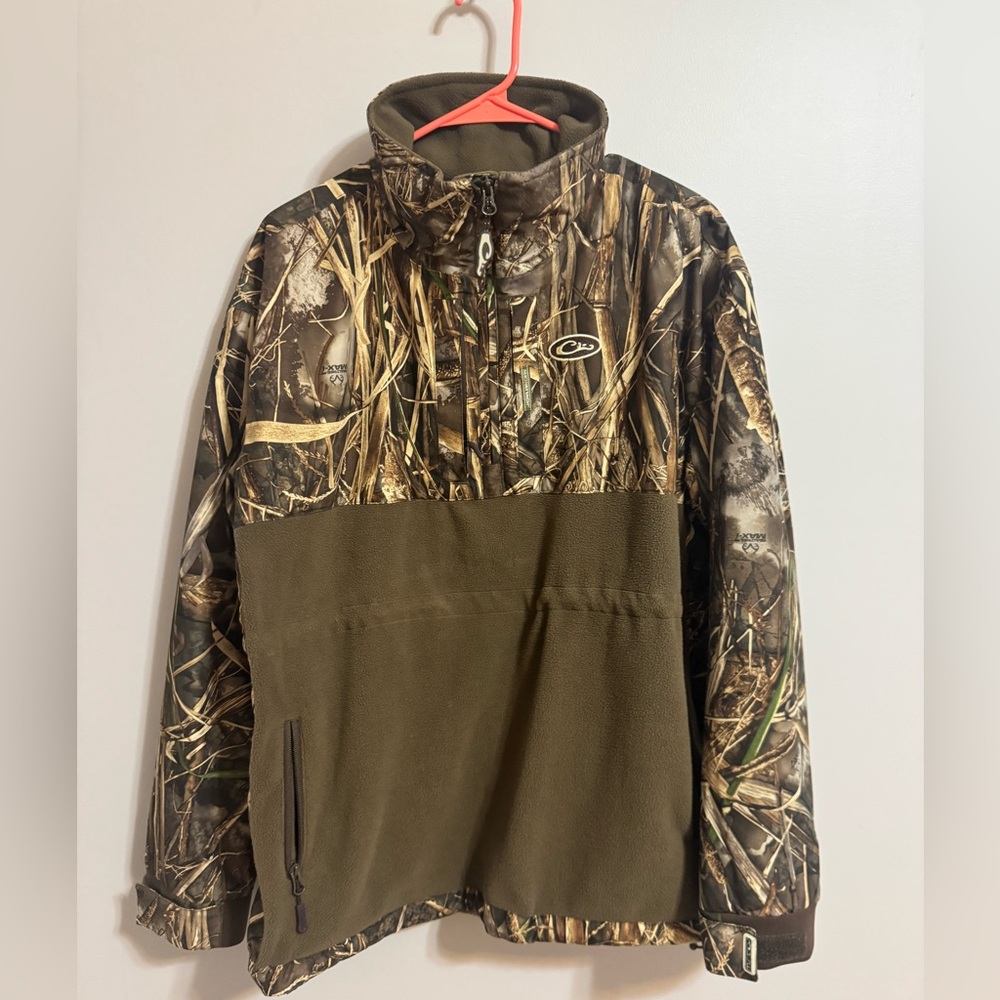 Drake Lady Drake Quarter zip Pullover Size XL Realtree Max-7